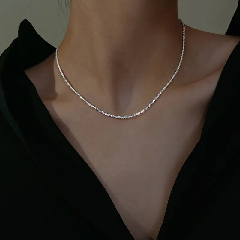 Women’s Necklace Elegant Wedding and Formal Celebration Accessory, Polished Finish, Timeless Design