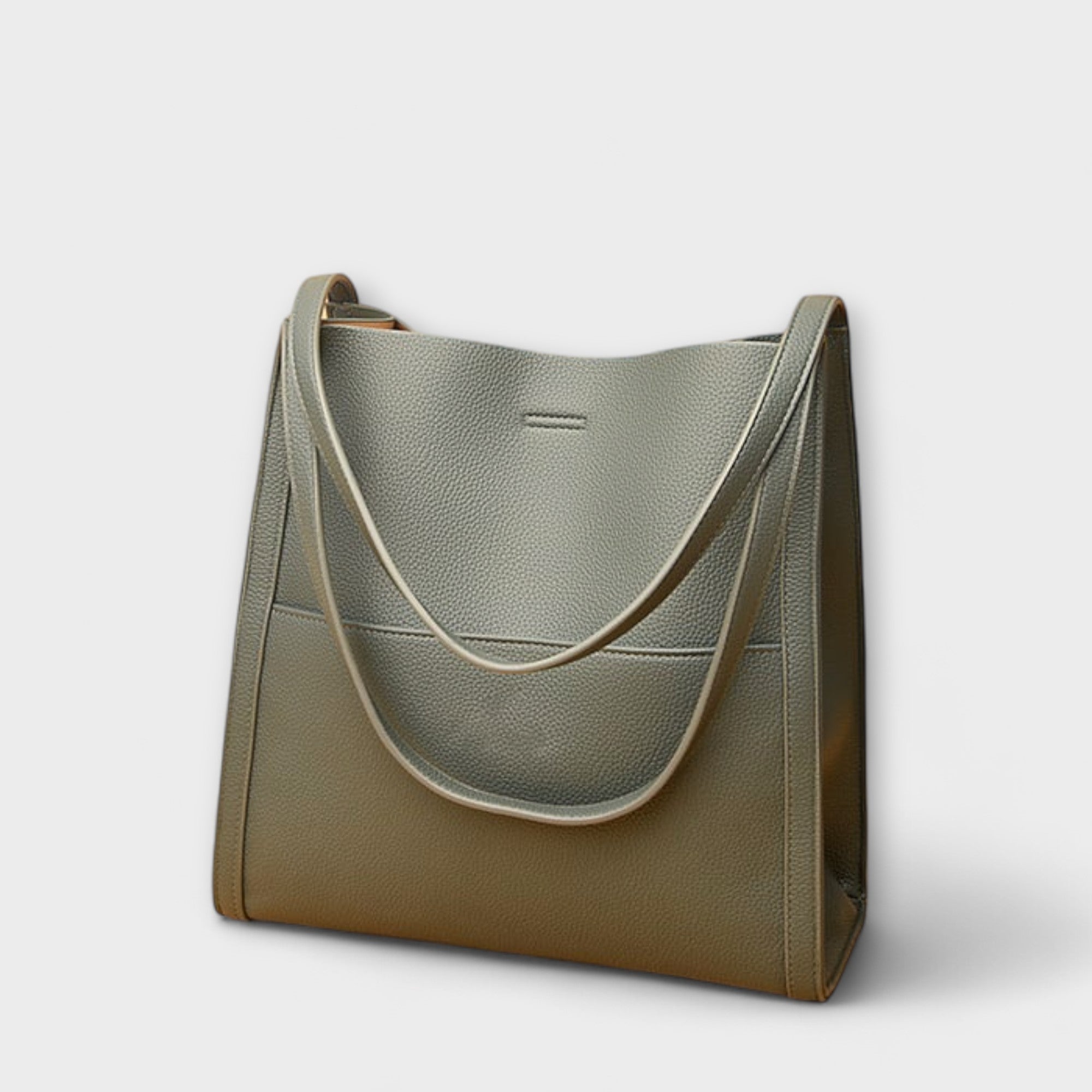 Leather Bag, Spacious Interior, Durable Handles, Versatile Everyday Accessory
