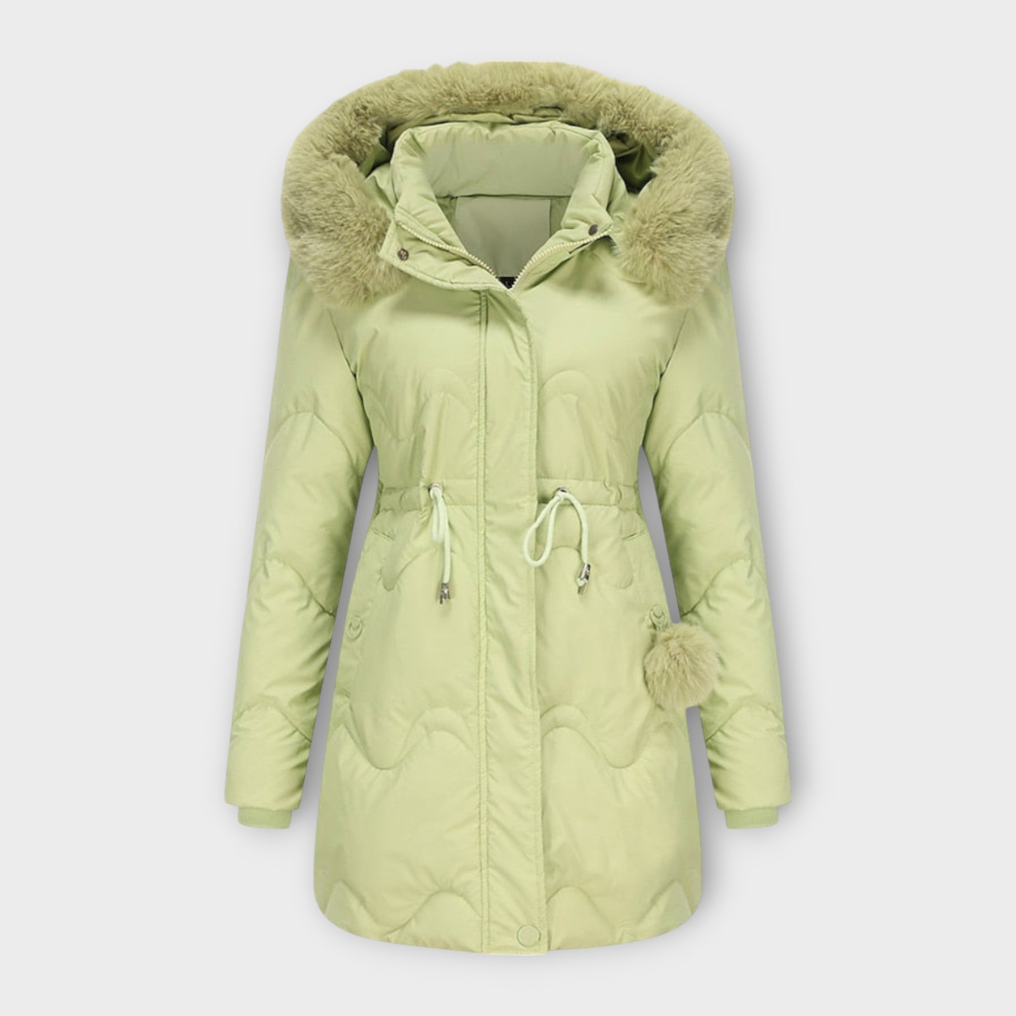 Women’s Parka Outerwear, Adjustable Fit, Hood, Cuffs, Warm and Durable Design