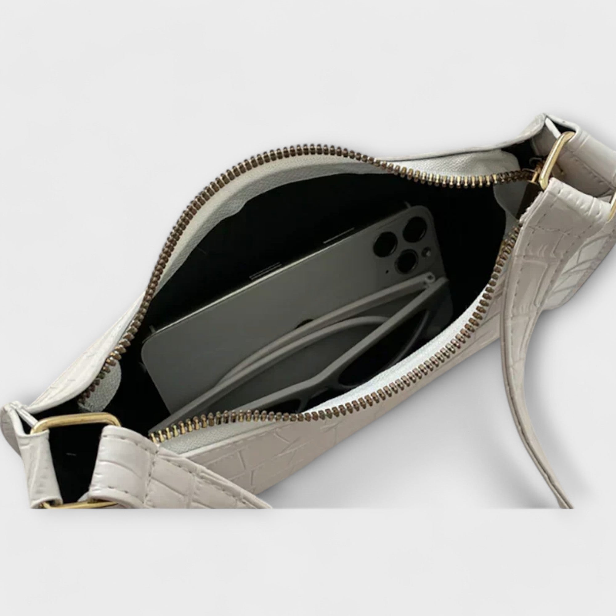 Leather Bag, Glossy Finish, Spacious Interior, Comfortable Handles, Versatile Design