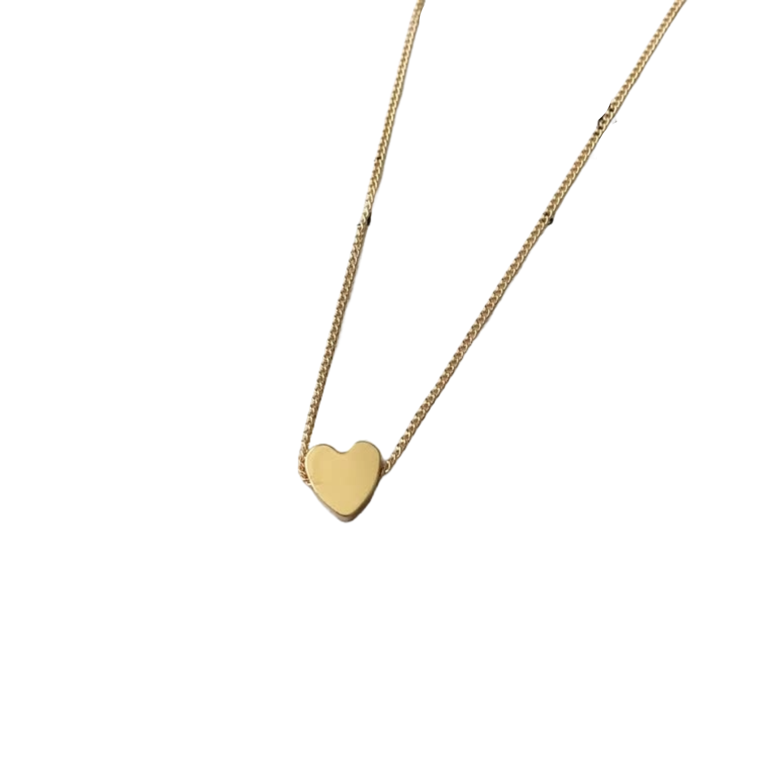 Women’s Adjustable Necklace, Gold Shiny Metal, Polished Finish, Minimalist Design