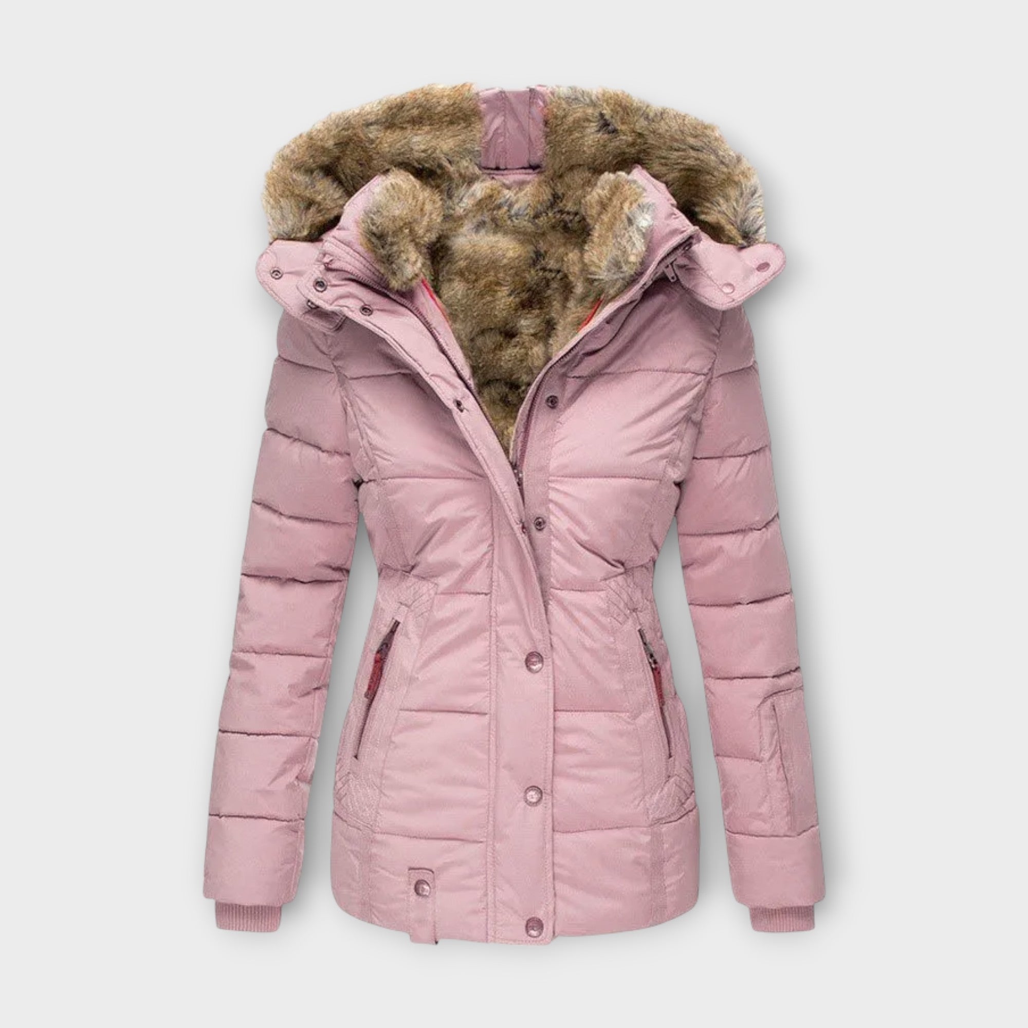 Women’s Fur-Lined Warm Jacket, Durable, Comfortable, Sophisticated Outerwear