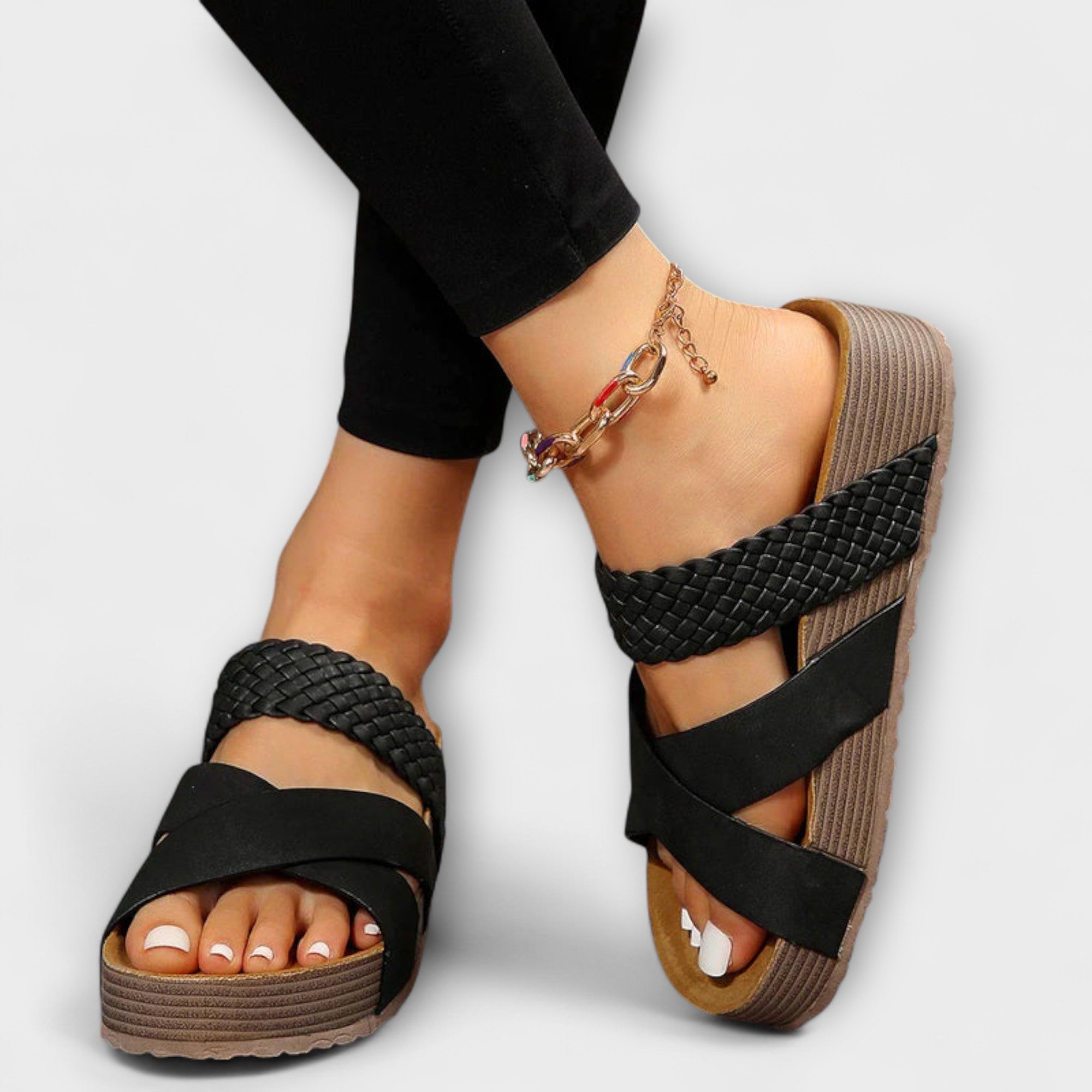 Women’s Rubber Sandals, Flexible Sole, Casual Fit, Durable and Comfortable