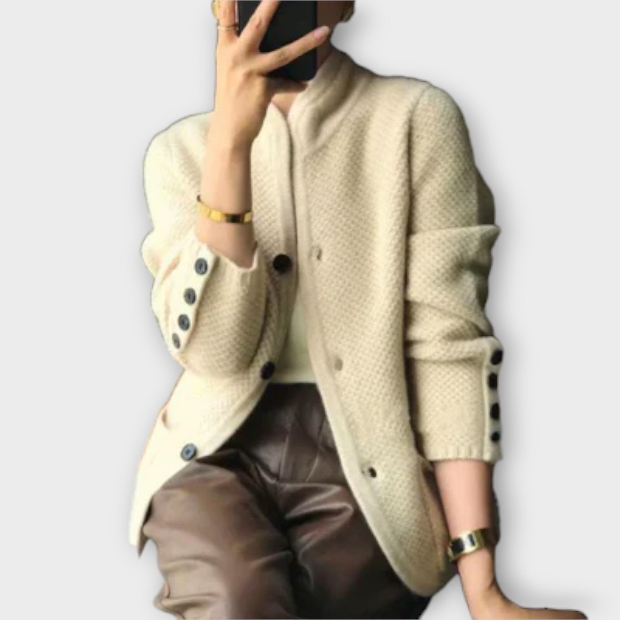 Women’s Cardigan, Relaxed Fit, Button Closure, Soft Warm Durable Material