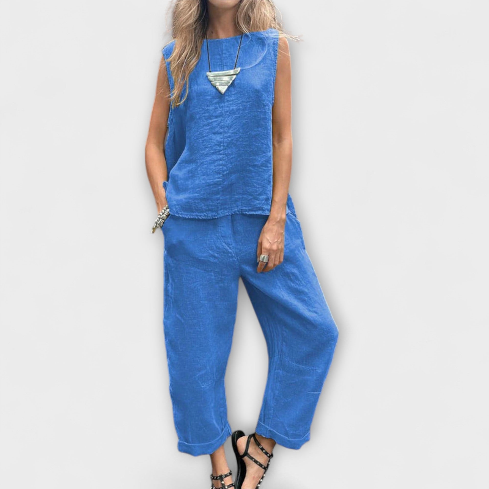 Women’s Cotton Suit, Stretch Fit, Breathable, Structured, Soft Touch