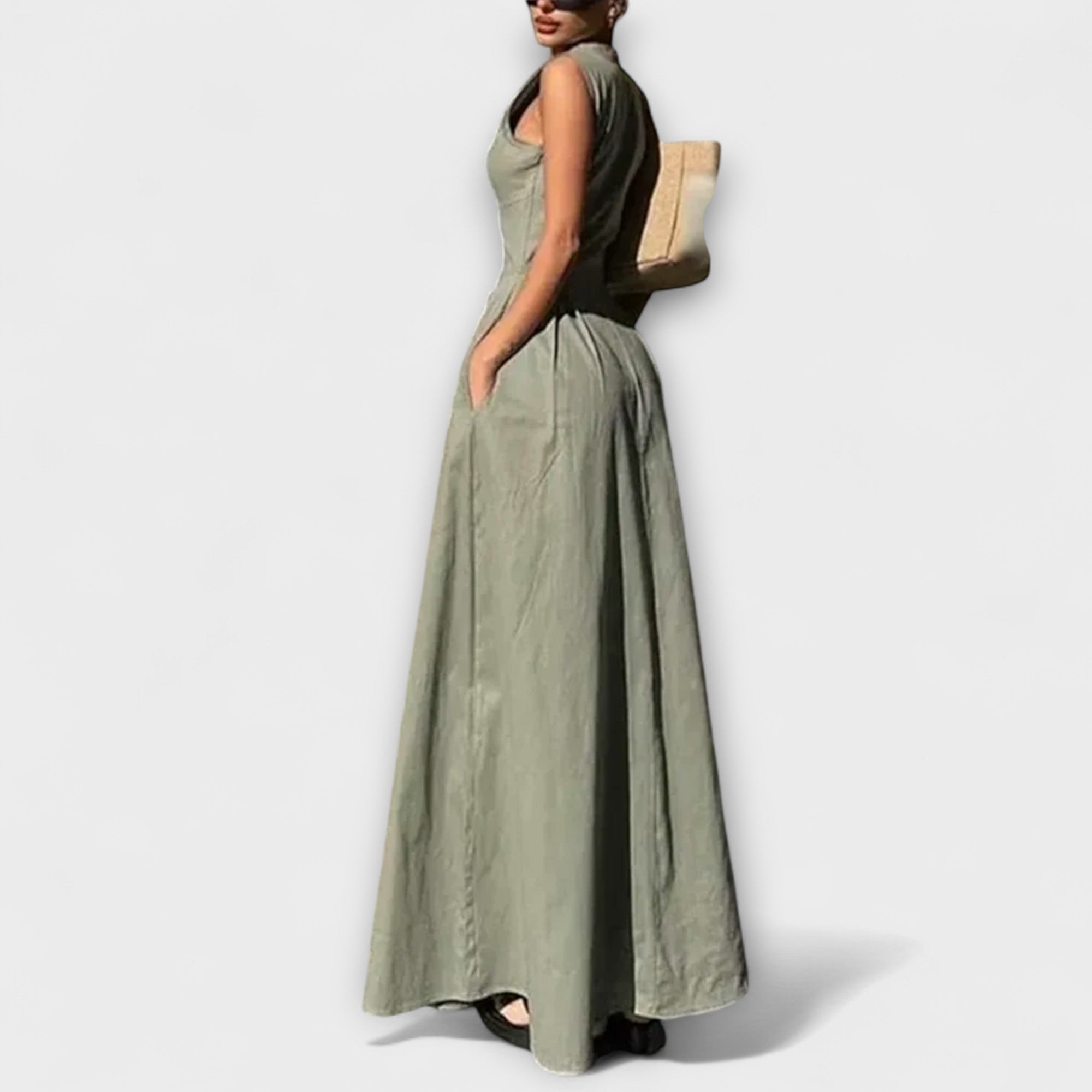 Women’s Dress, Relaxed Fit, Soft Natural Fiber Fabric, Breathable, Versatile Style