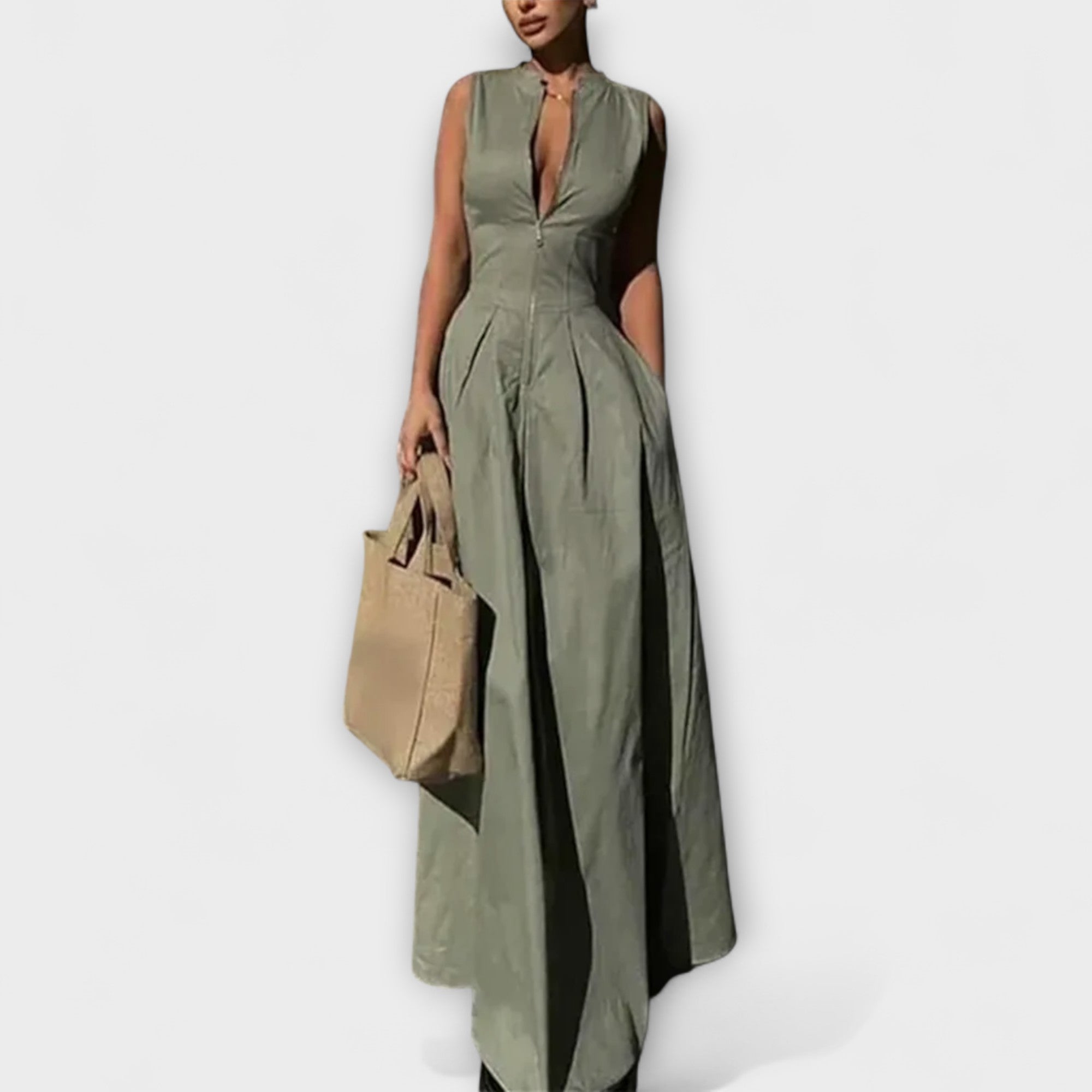 Women’s Dress, Relaxed Fit, Soft Natural Fiber Fabric, Breathable, Versatile Style