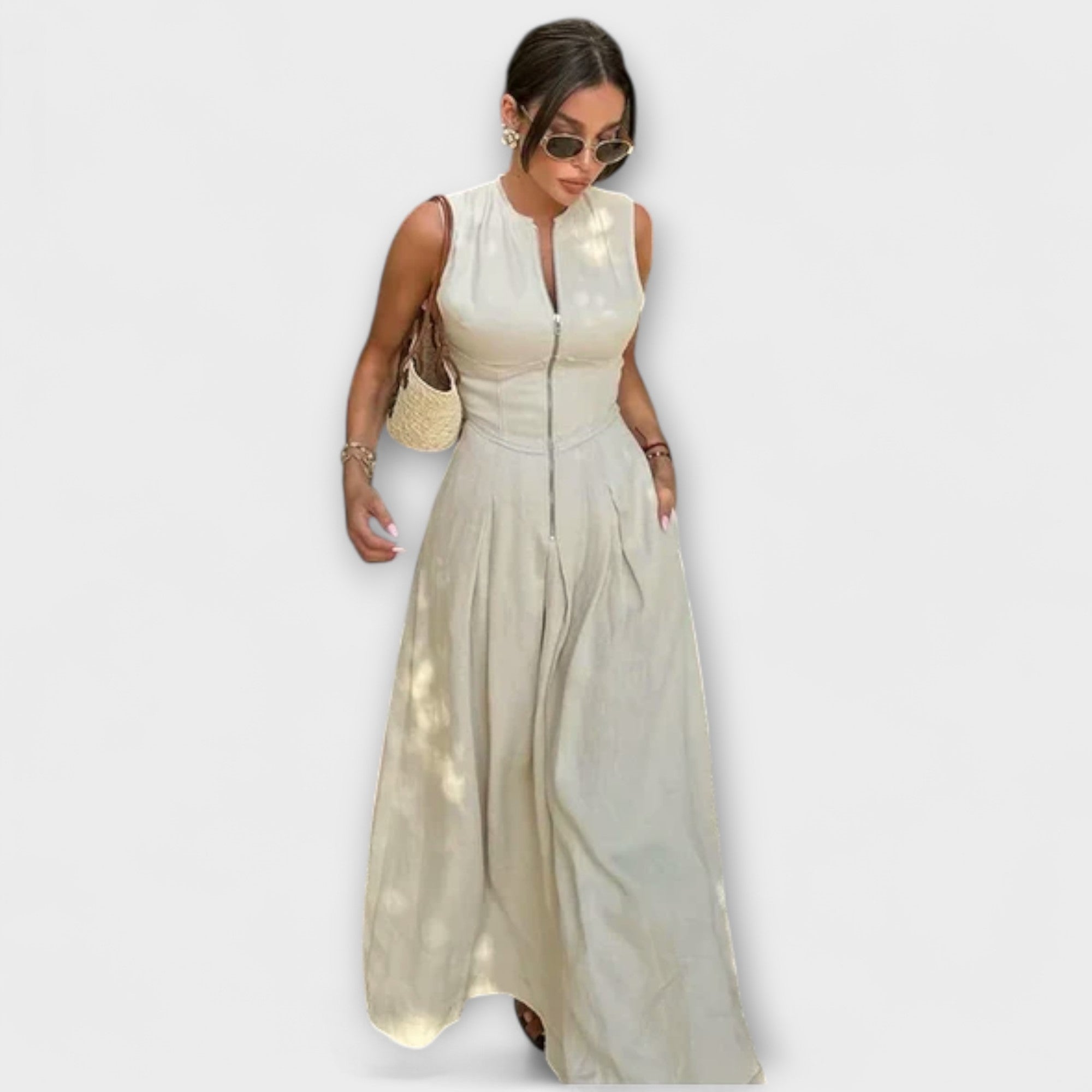 Women’s Dress, Relaxed Fit, Soft Natural Fiber Fabric, Breathable, Versatile Style