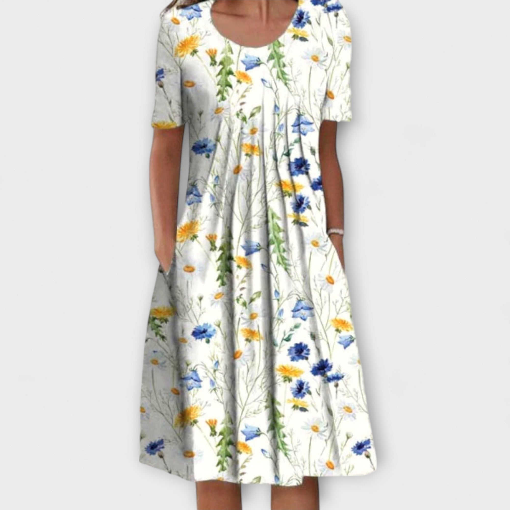 Women’s Layered Dress, Tailored Fit, Breathable Fabric, Structured Silhouette, Versatile Style