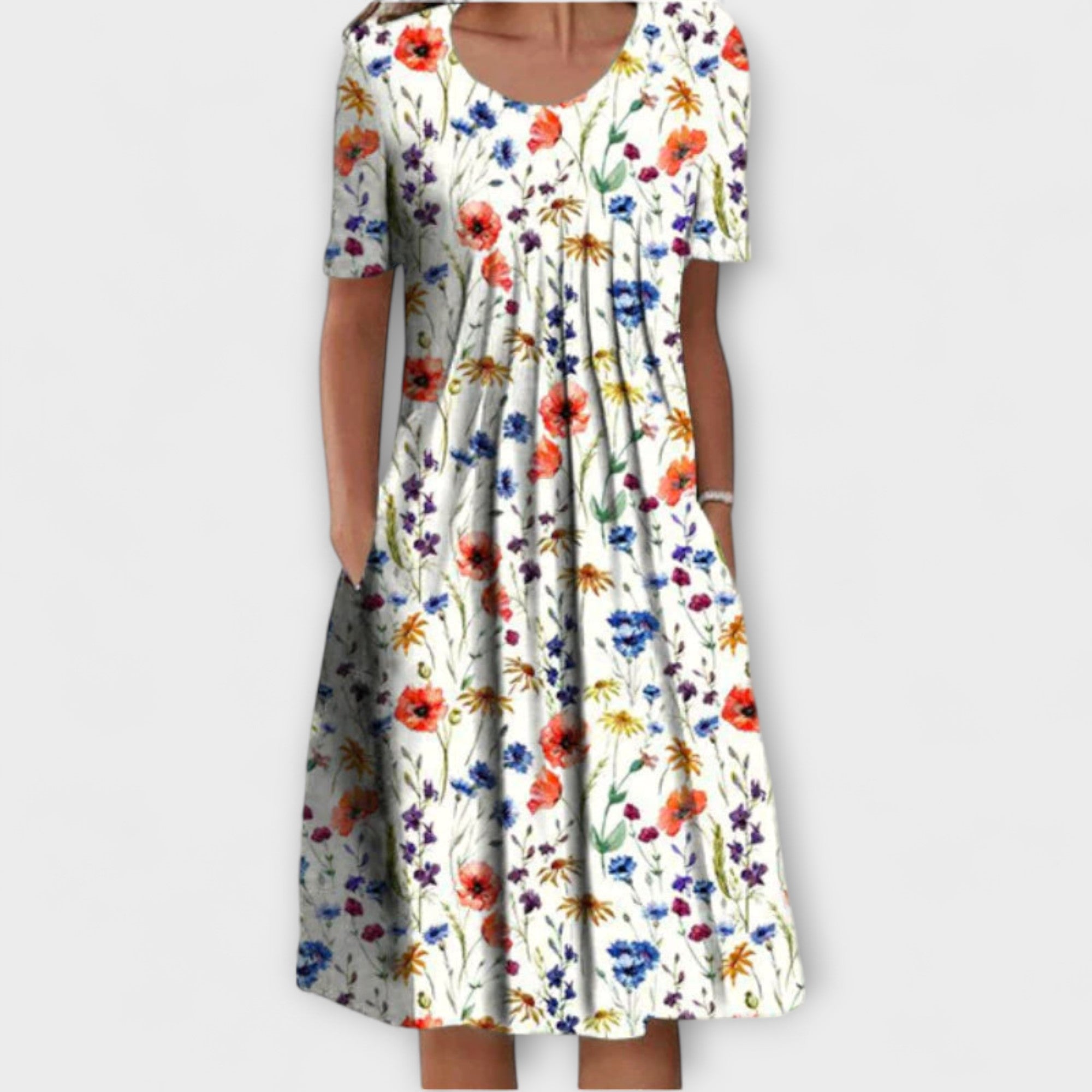 Women’s Layered Dress, Tailored Fit, Breathable Fabric, Structured Silhouette, Versatile Style