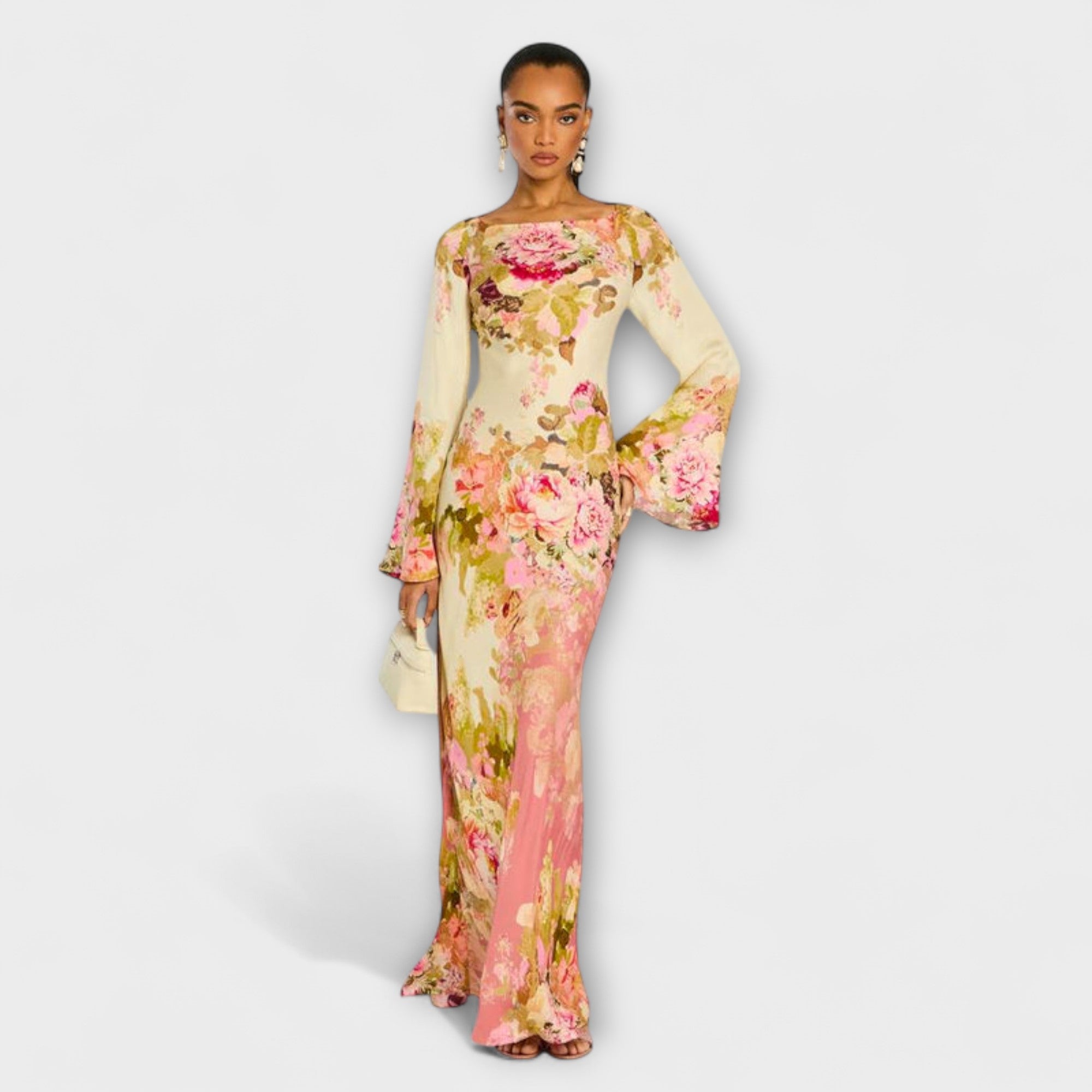 Women’s Maxi Dress, Vibrant Print, Sleeveless, V-Neck, Flattering Fit, Breathable Fabric