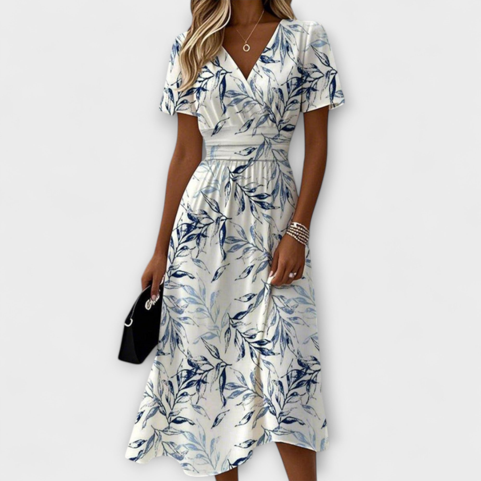 Women’s Sleeveless Wrap Dress, Tailored Fit, Lightweight Breathable Fabric