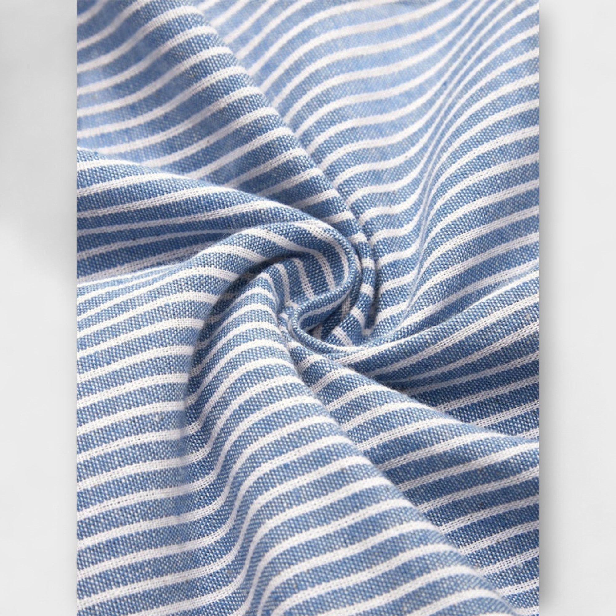 Women’s Striped Midi Dress, Lightweight Breathable Fabric, 3/4 Sleeve, Round Neckline, Relaxed Fit