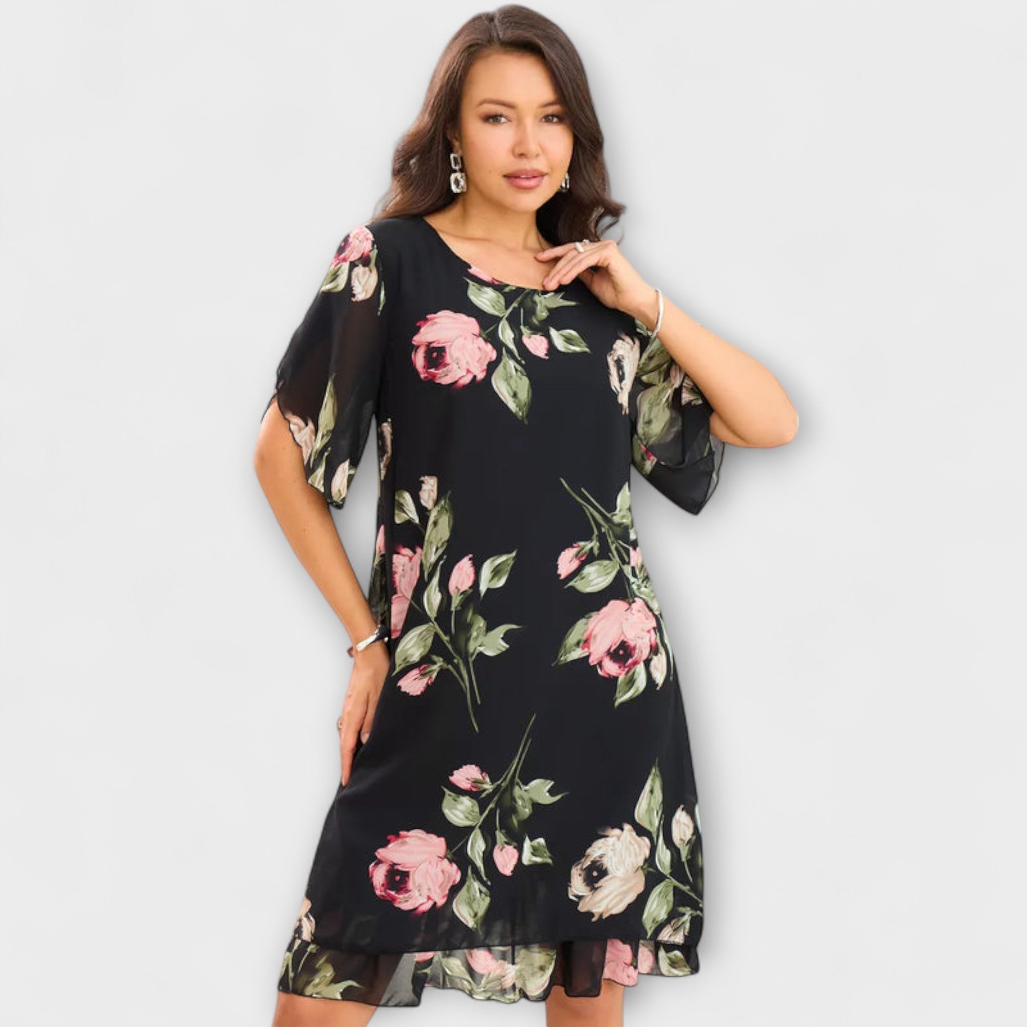 Women’s Summer Dress Sleeveless Round Neck Lightweight Breathable Relaxed Fit