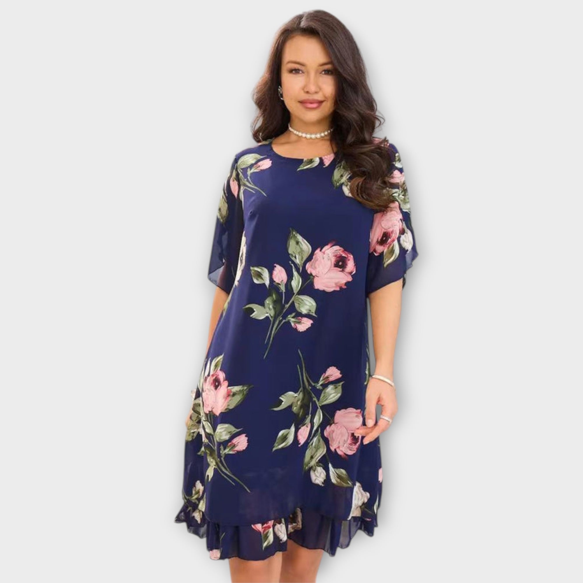 Women’s Summer Dress Sleeveless Round Neck Lightweight Breathable Relaxed Fit