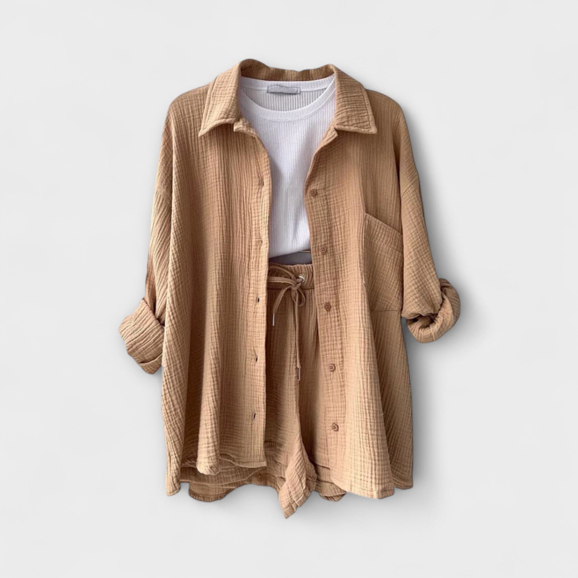 Women’s Summer Set, Two-Piece, Loose Fit, Breathable Lightweight Fabric