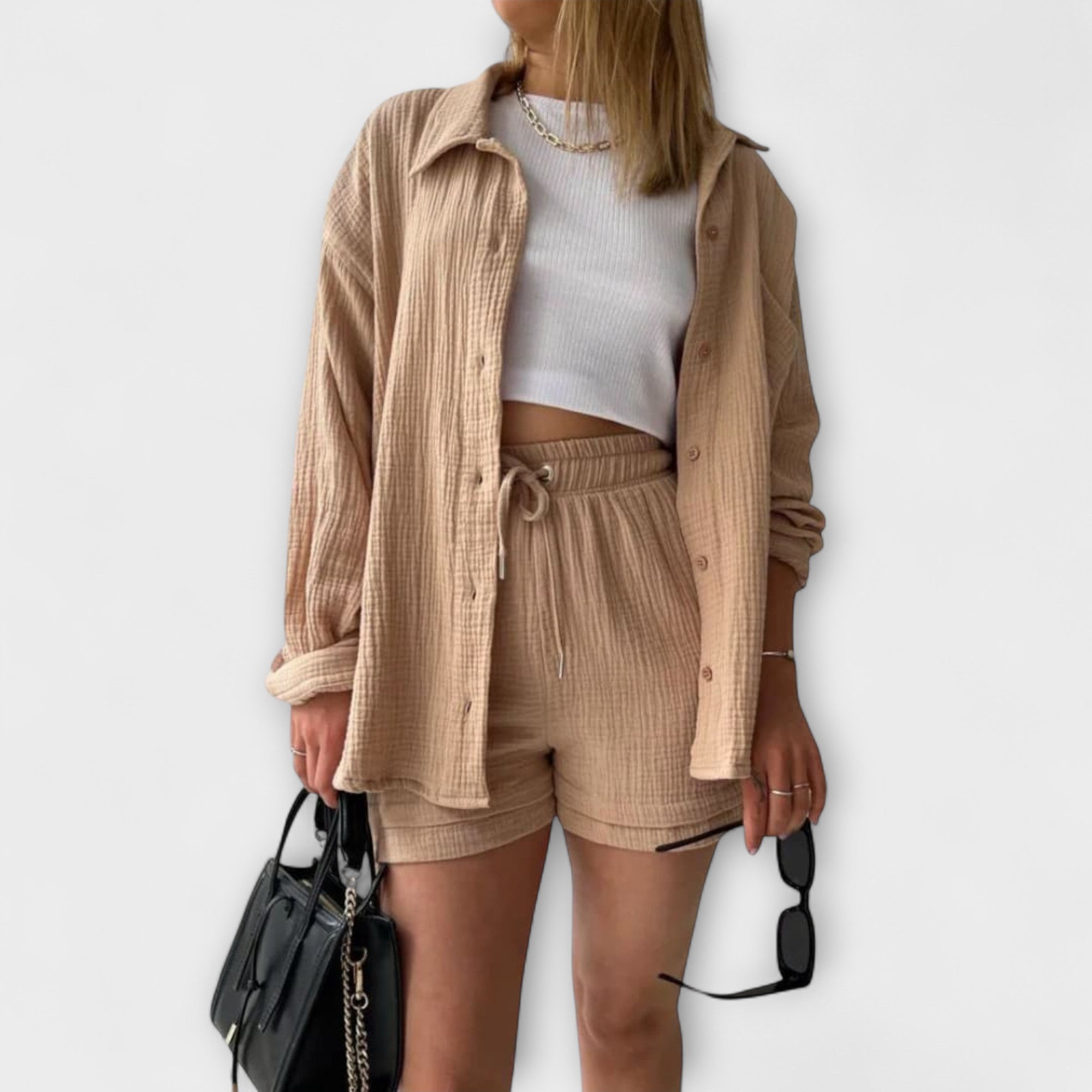 Women’s Summer Set, Two-Piece, Loose Fit, Breathable Lightweight Fabric