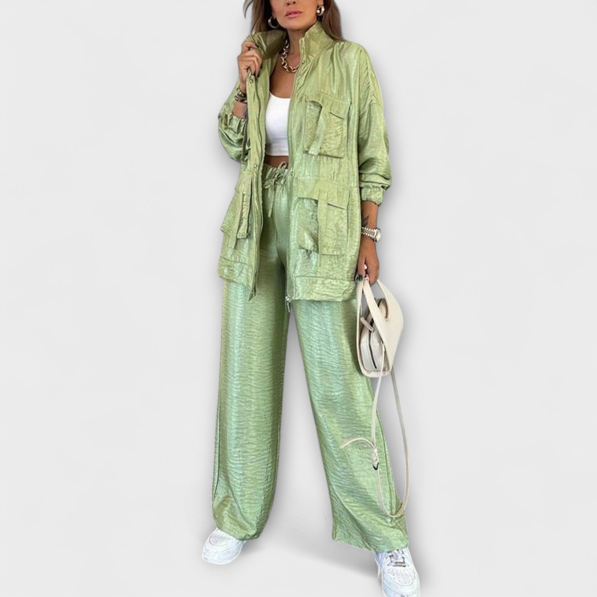 Women’s Tailored Fit Dress, Lightweight, Breathable Fabric, Functional Pockets, Modern Design