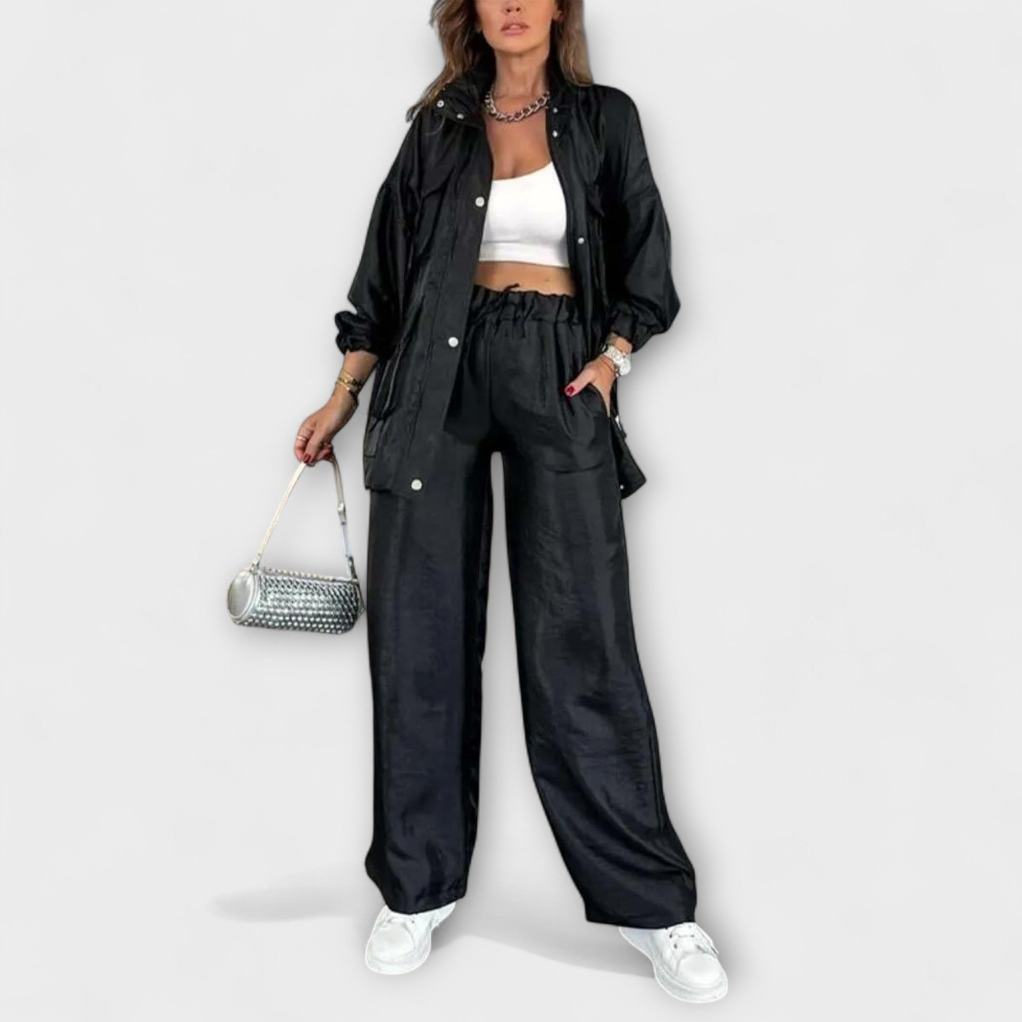 Women’s Tailored Fit Dress, Lightweight, Breathable Fabric, Functional Pockets, Modern Design