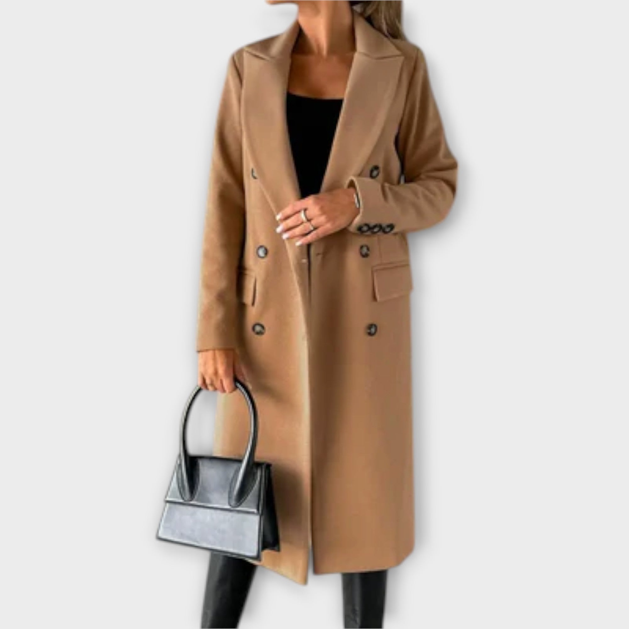 Women’s Trench Coat, Tailored Fit, Classic Waist Belt, Durable Construction, Versatile Silhouette