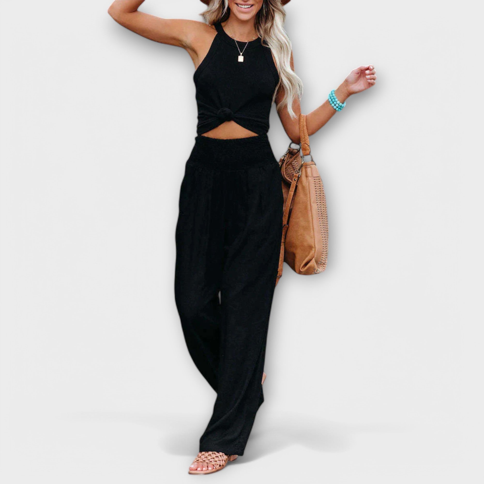 Women’s Wide Cut Trousers, Fluid Fit, Fabric, Comfortable Tailoring, Versatile Wear