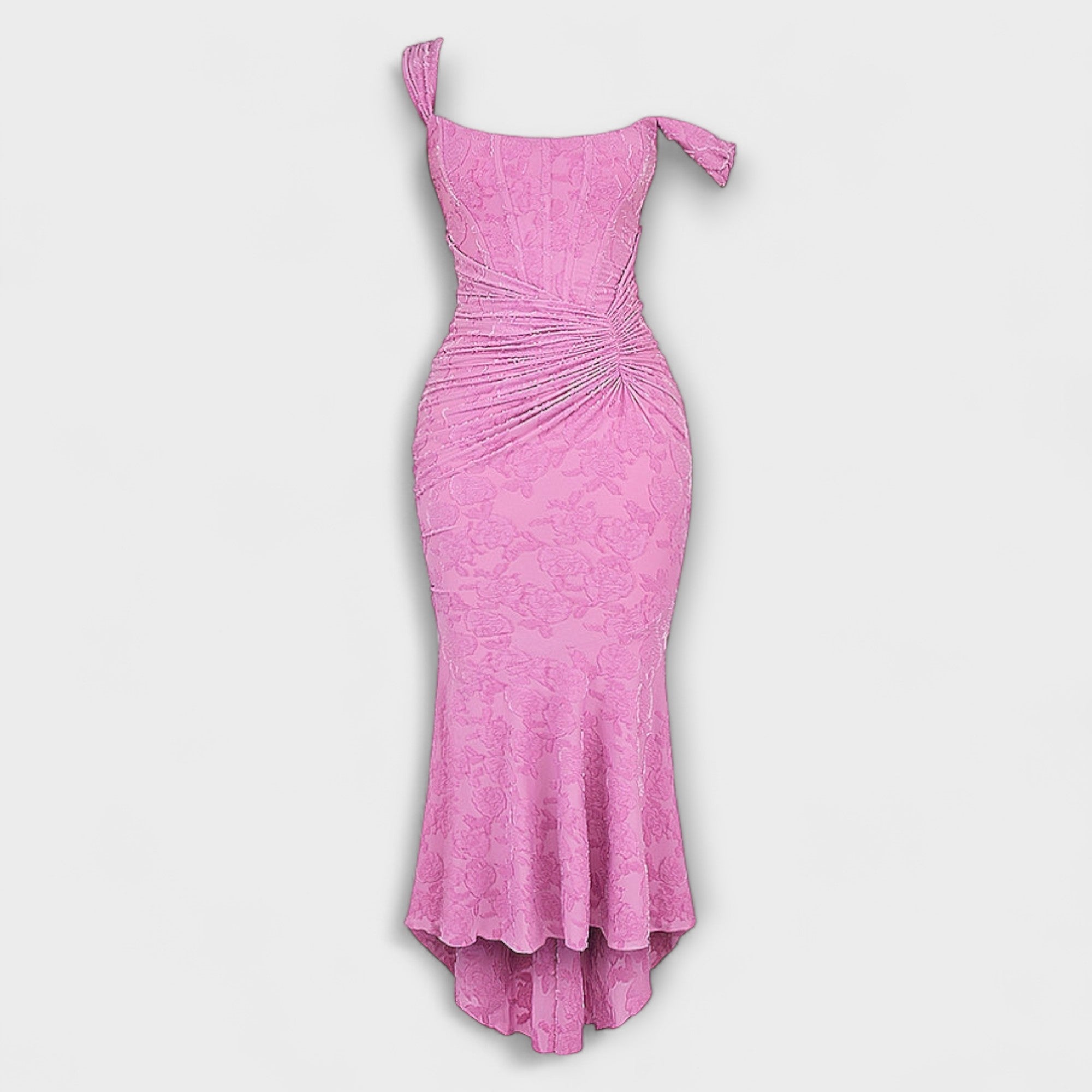 Women’s Corset Dress, Sleeveless, Sweetheart Neckline, Pastel Pattern, Fitted, Premium Fabric